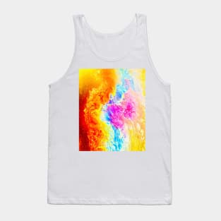 Cotton candy acrylic art Tank Top